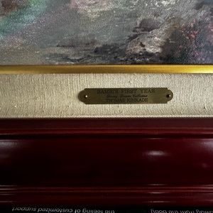 Thomas kinkade painting Bambi first year with papers